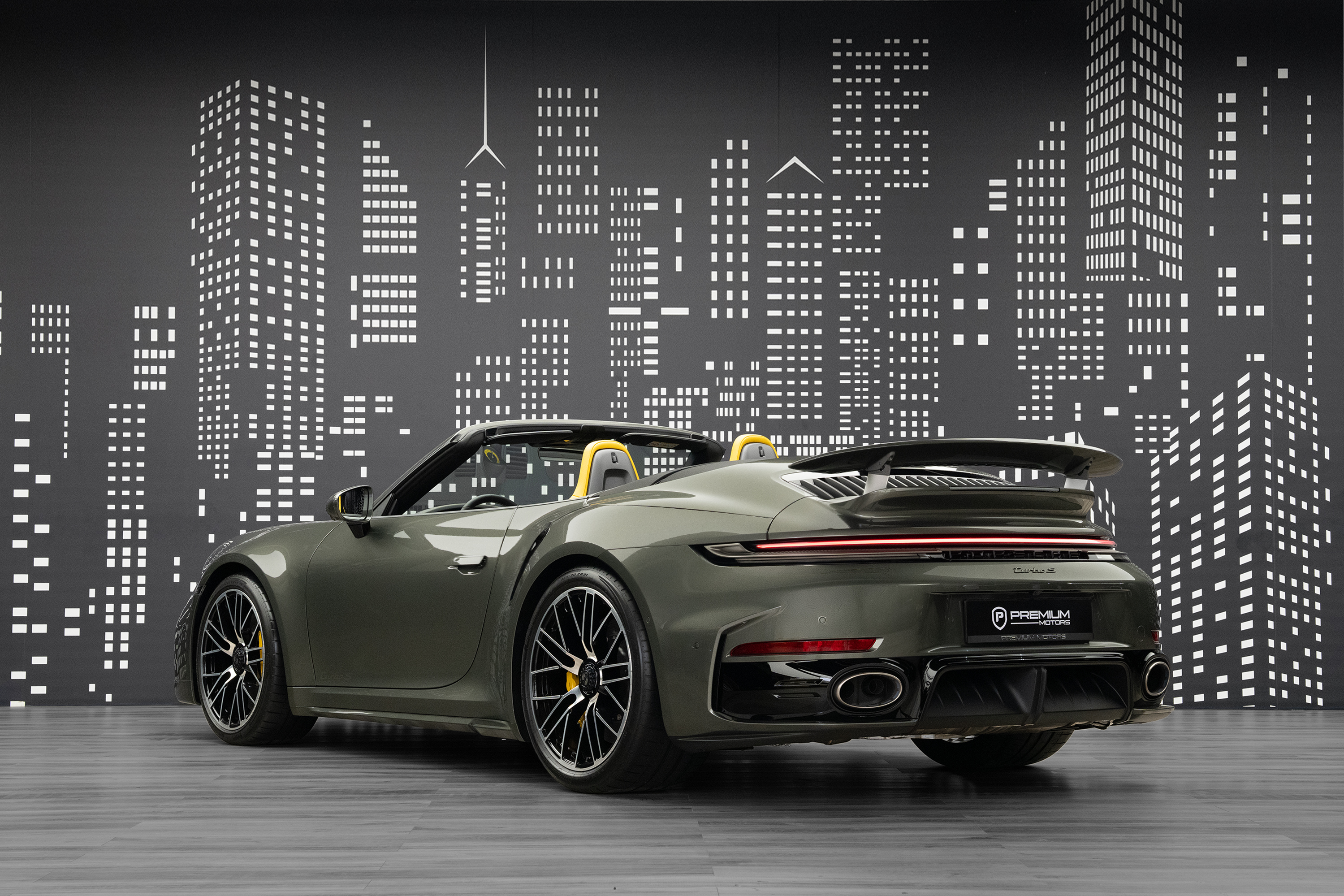 2026 Porsche 911 Turbo S Cabriolet — Green for Sale in Dubai — gallery photograph 6