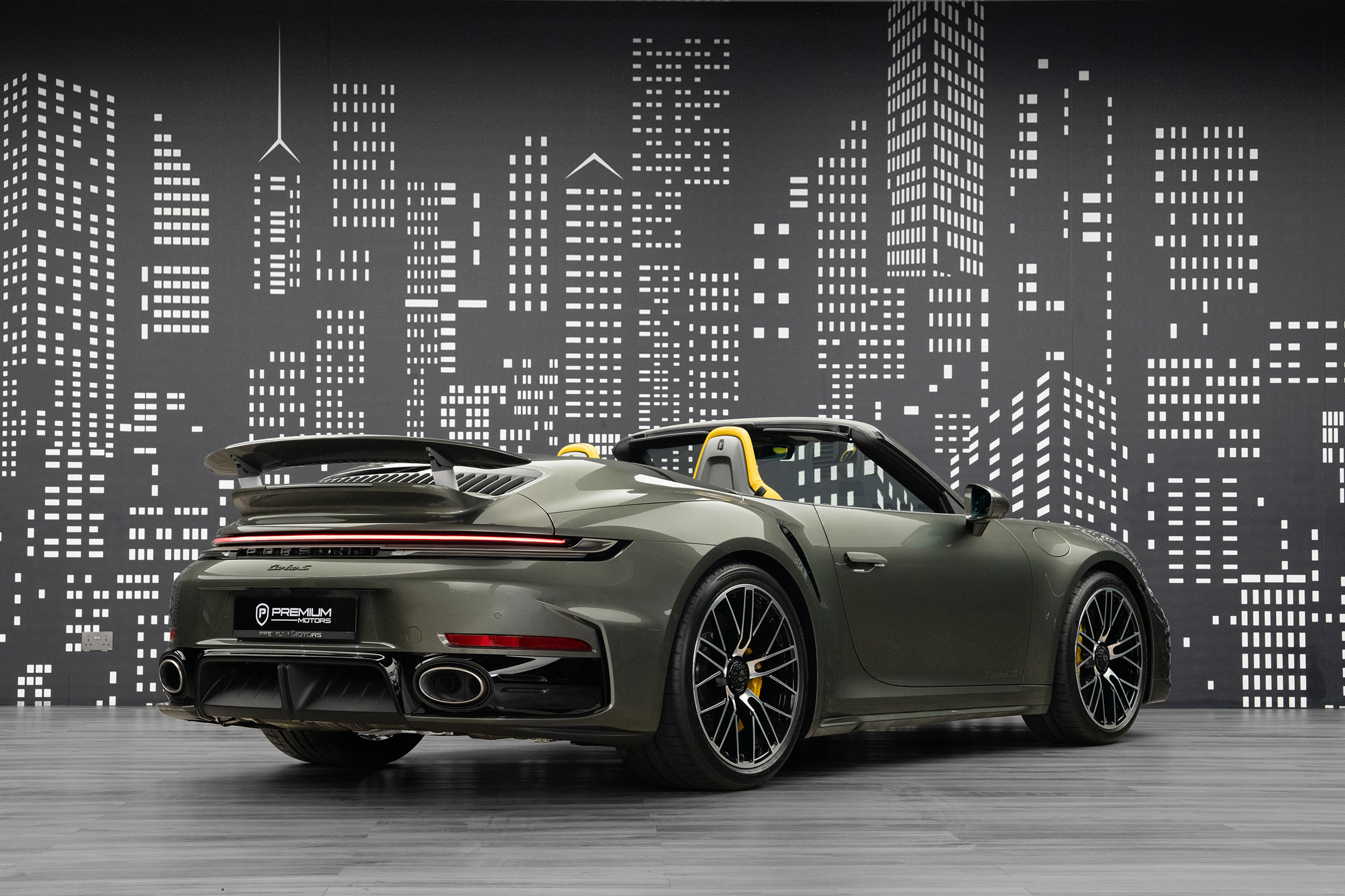 2026 Porsche 911 Turbo S Cabriolet — Green for Sale in Dubai — gallery photograph 7