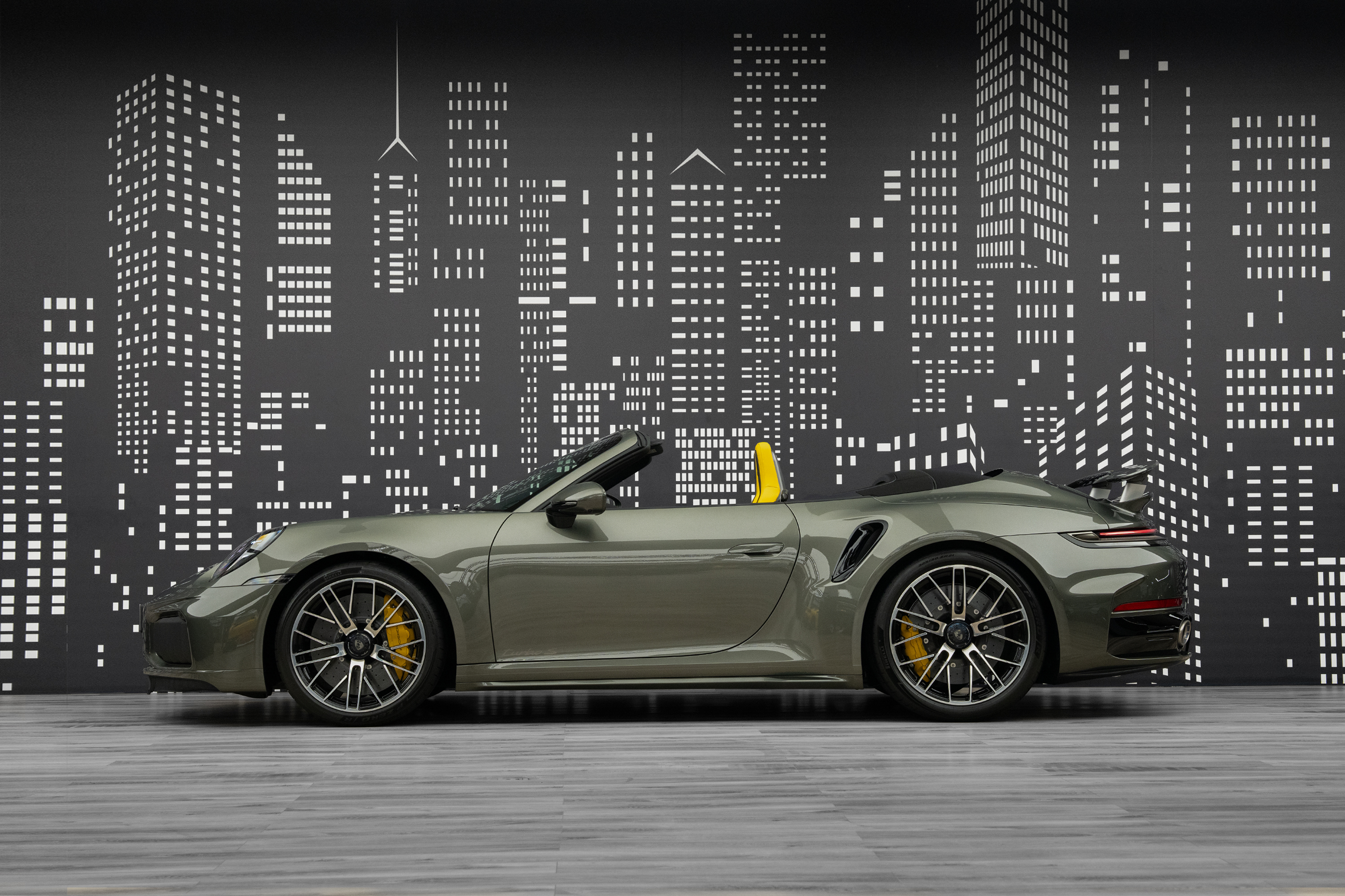 2026 Porsche 911 Turbo S Cabriolet — Green for Sale in Dubai — gallery photograph 5