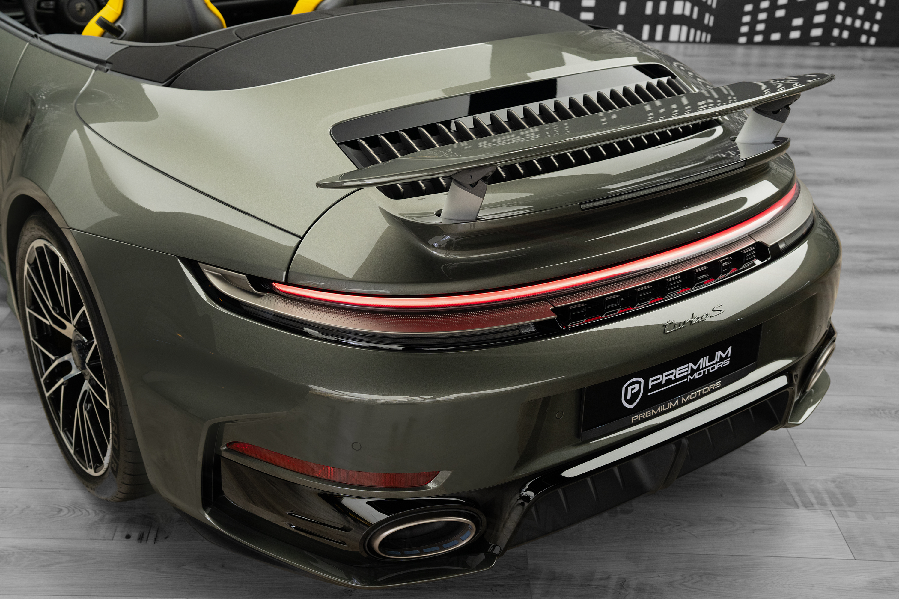 2026 Porsche 911 Turbo S Cabriolet — Green for Sale in Dubai — gallery photograph 10