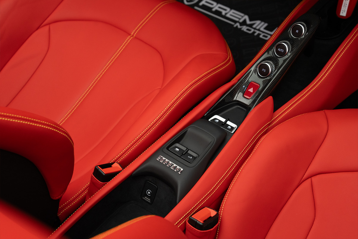 Used 2023 Ferrari F8 Spider — Yellow / Red interior for Sale in Dubai — gallery photograph 12