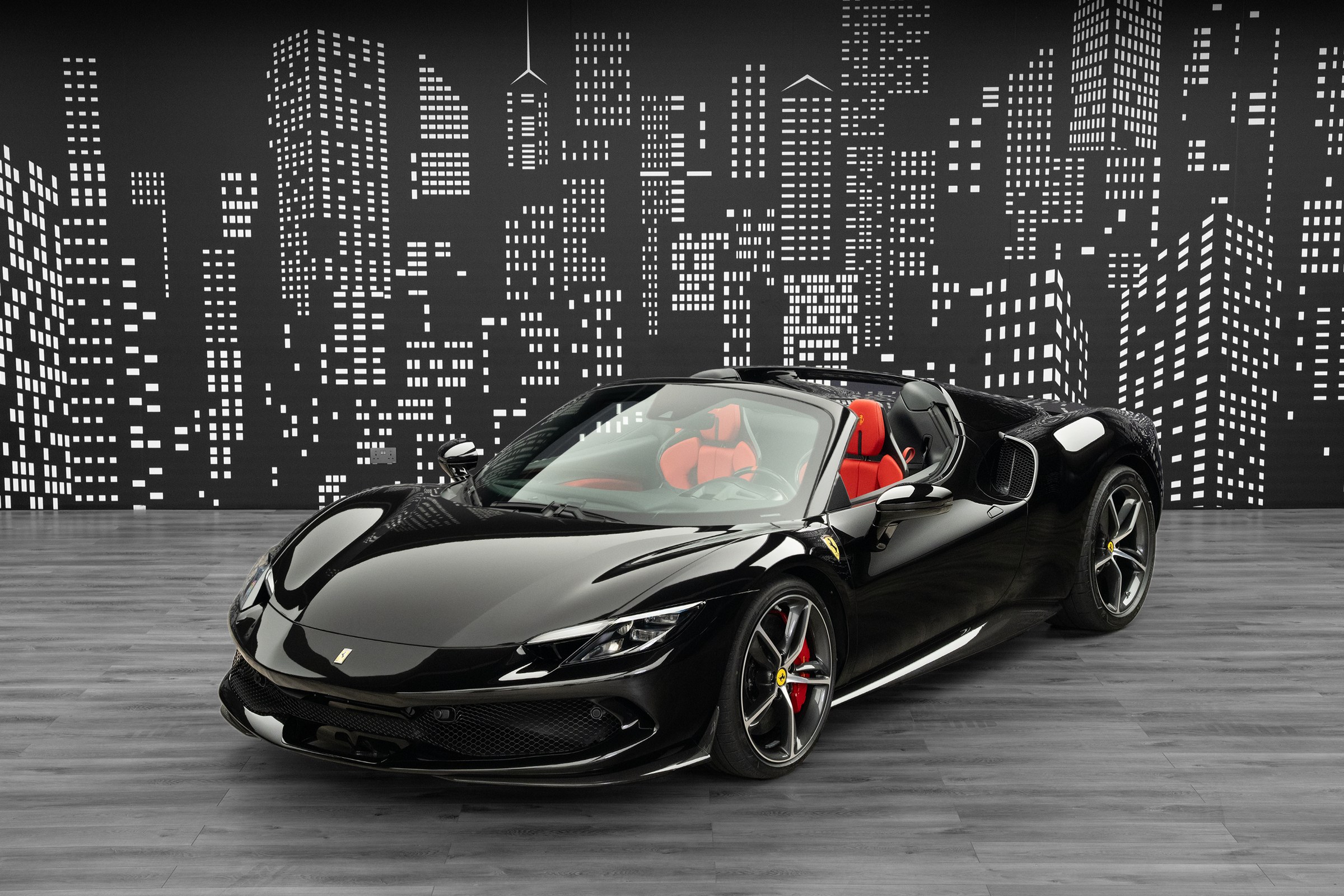 Used 2025 Ferrari 296 GTS — Black for Sale in Dubai — Black exterior