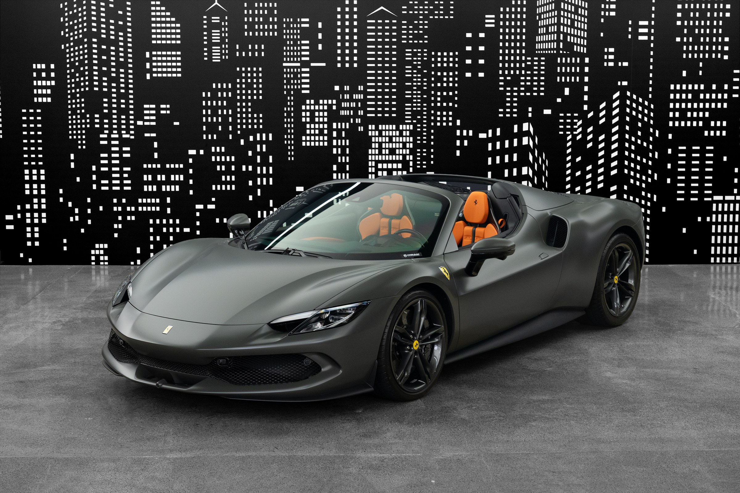Used 2025 Ferrari 296 GTS — Grey for Sale in Dubai — Grey exterior