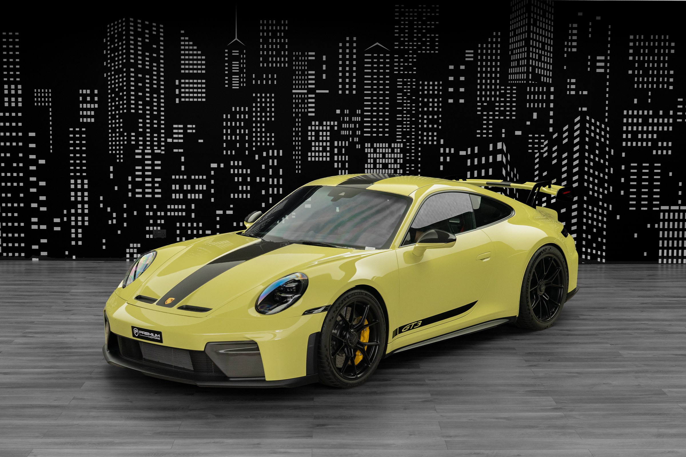 2025 Porsche 992.2 GT3 — Weissach — Yellow for Sale in Dubai — Yellow exterior
